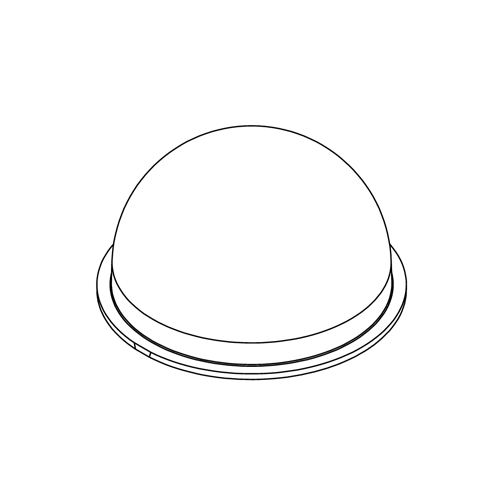 [DMSBL-1001] Smoked dome bubble; 4.7" Dia