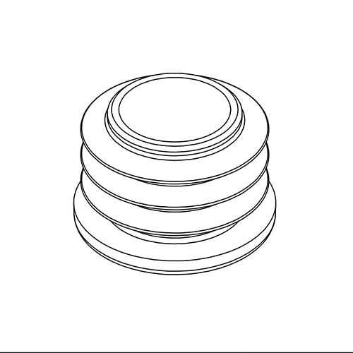 [GROM-1011] Pipe grommet; pack of 10