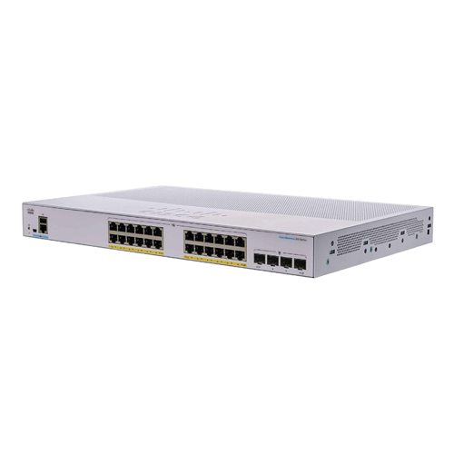 [CBS350-24FP-4G-NA] 28-port Gigabit Managed Switch (24 PoE+ budget 370W; 4 Gigabit SFP) - NA